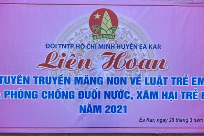 Tổ chức Liên hoan các đội tuyên truyền măng non về  Luật Trẻ em và phòng chống đuối nước, xâm hại trẻ em  năm 2021